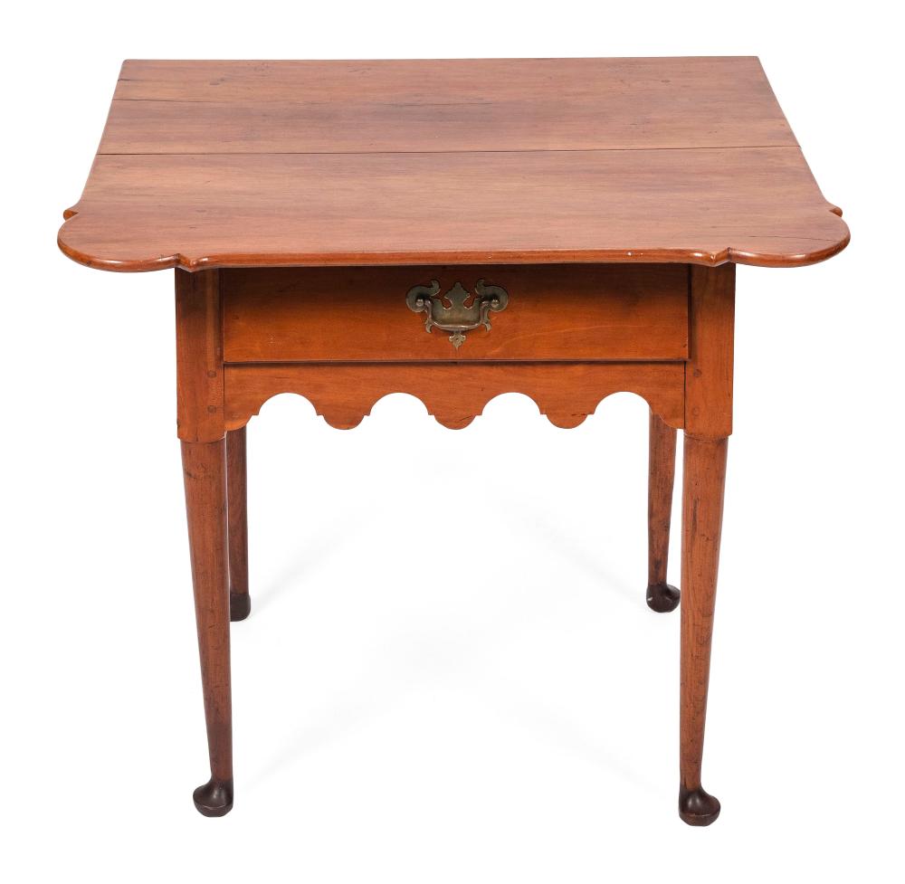 QUEEN ANNE ONE DRAWER TAVERN TABLE 34f8fc