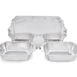 A Cellini Craft Three-Piece Dish