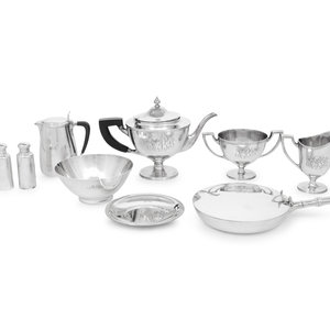 A Collection of Nine Tiffany & Co. Silver