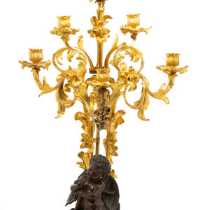 A Louis XV Style Gilt Patinated 34f9ef