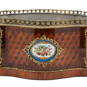 A Louis Philippe Porcelain-Mounted