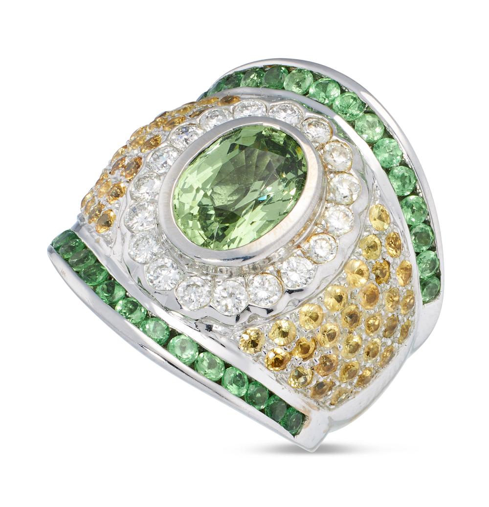 DIAMOND YELLOW SAPPHIRE TSAVORITE 34fa10