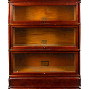 A Mahogany and Glass Barrister Bookcase