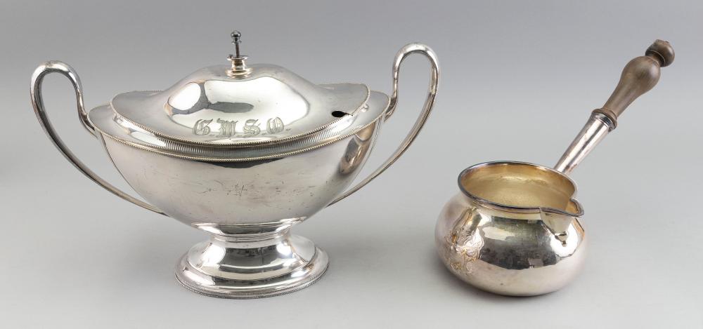 TWO SILVER PLATED ITEMS EARLY 20TH