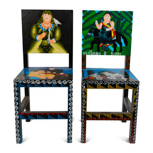 A Pair of Painted Side Chairs
20th