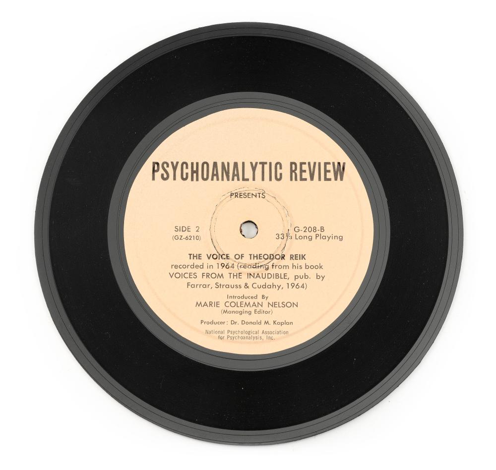 VINYL RECORD “PSYCHOANALYTIC REVIEW”