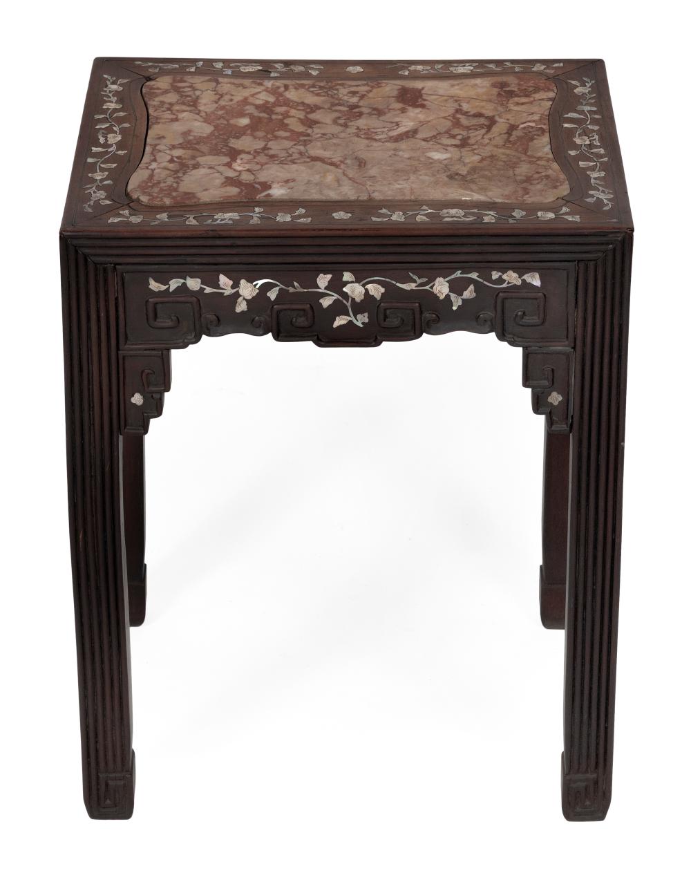 CHINESE INLAID ROSEWOOD STAND LATE 34fbb7