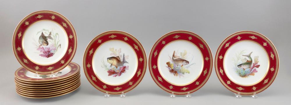 SET OF THIRTEEN MINTON PORCELAIN