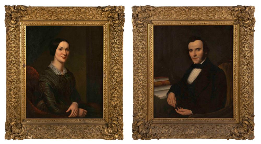 PAIR OF PORTRAITS 19TH CENTURY 34fc3a