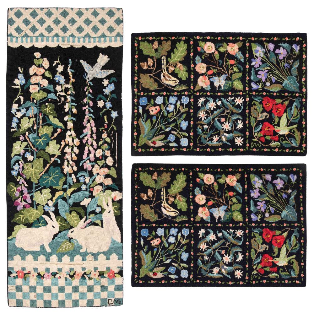 FOUR ASSORTED CLAIRE MURRAY RUGS