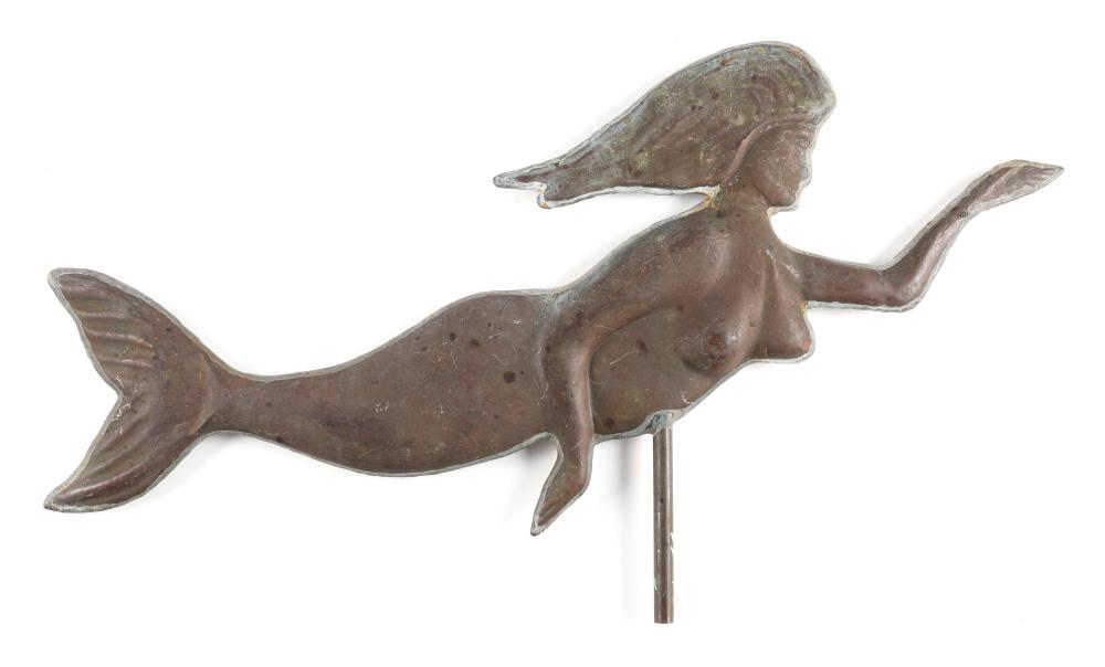 COPPER MERMAID WEATHER VANE LAST 34fd25