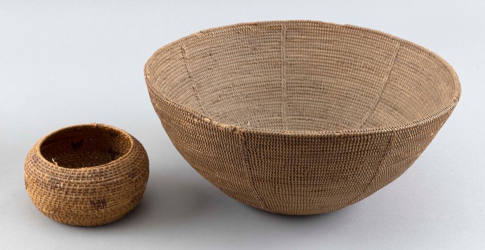 TWO NATIVE AMERICAN BASKETS 19TH 20TH 34fd21