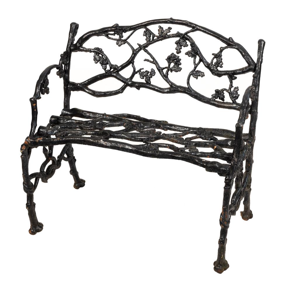 CAST IRON GARDEN BENCH EARLY 20TH 34fd62