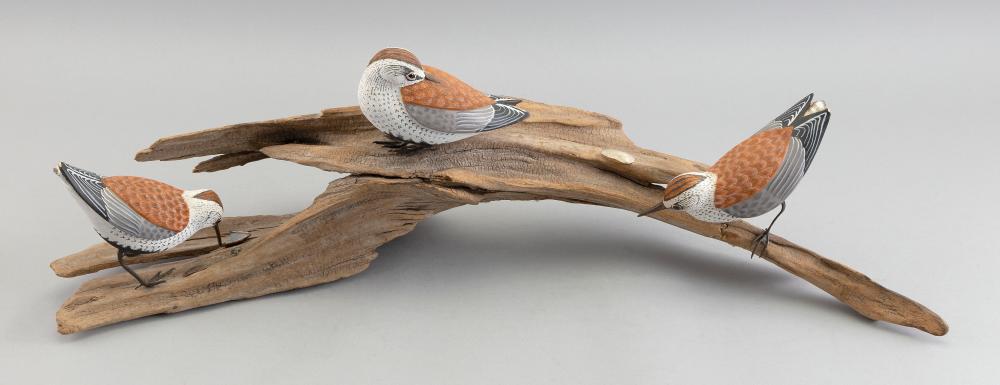 THREE KENNETH JONES DUNLIN CARVINGS