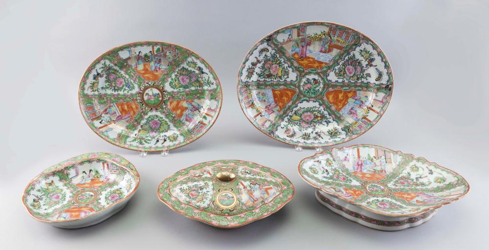 FIVE LATE PIECES OF CHINESE ROSE 34fd67