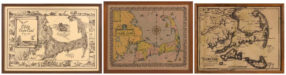 THREE MAPS OF CAPE COD 20TH CENTURY 34fd9d