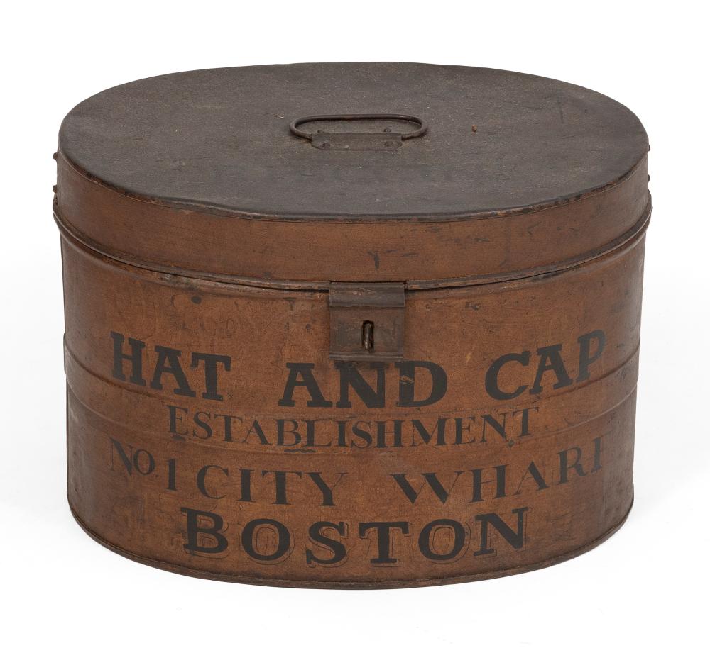 TIN HATBOX 19TH/20TH CENTURY HEIGHT