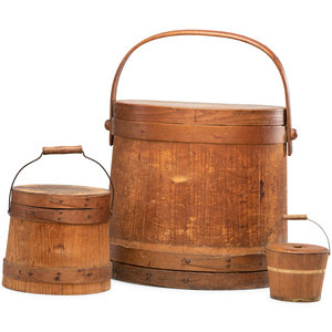 Two Firkins and a Wooden Pail American  34fe4c