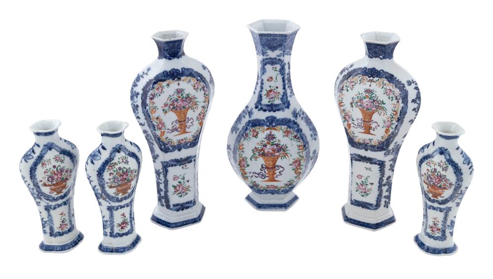 CHINESE EXPORT PORCELAIN SIX PIECE 34fe57