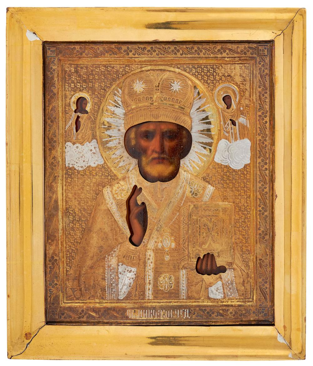 RUSSIAN ICON DEPICTING ST NICHOLAS 34fe73