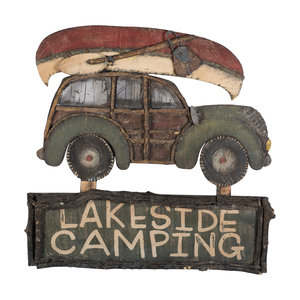 A Mixed Media 'Lakeside Camping'