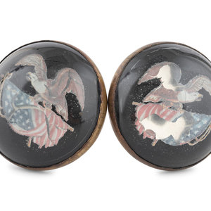 A Pair of Centennial Eagle Curtain