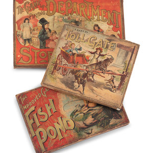 Three McLoughlin Bros. Cased Games