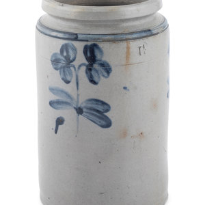 A One-And-A-Half Gallon Cobalt Decorated