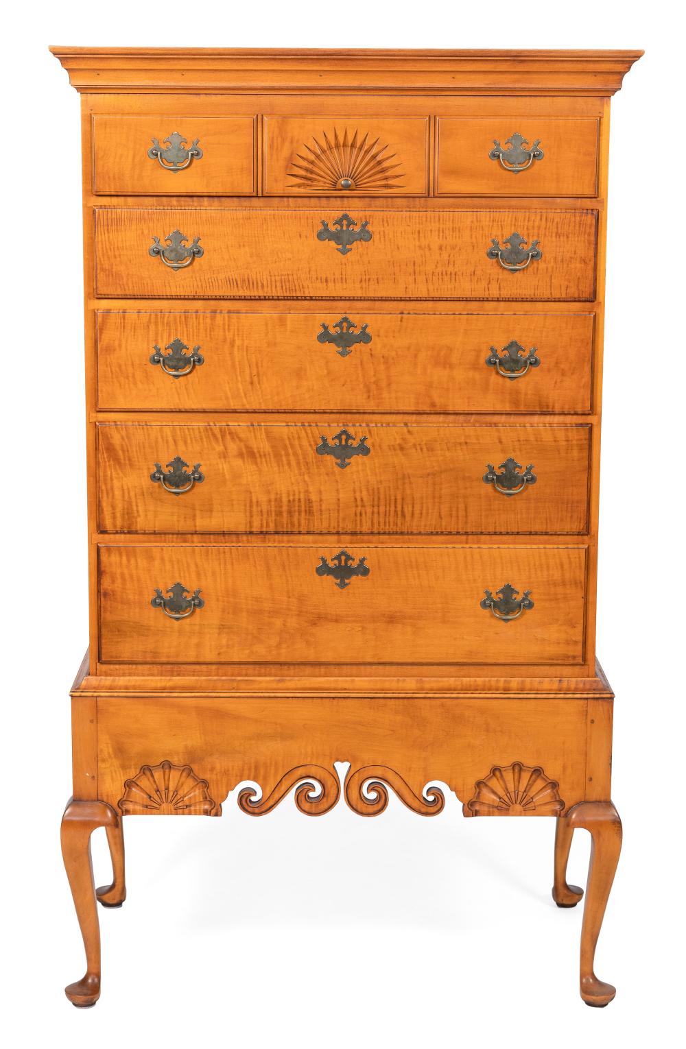 ELDRED WHEELER QUEEN ANNE-STYLE CHEST-ON-FRAME