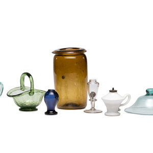 A Group of Early American Blown Glass 34ffad