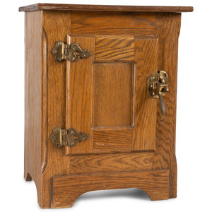 A Wooden Oak Storage Cabinet
Height