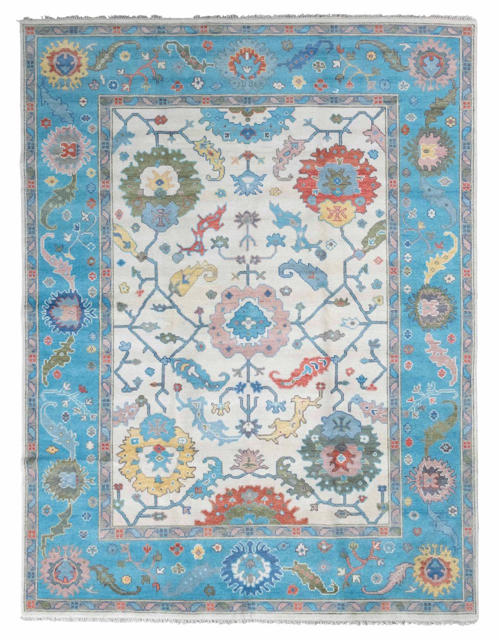 SULTANABAD DESIGN RUG: 9’1”