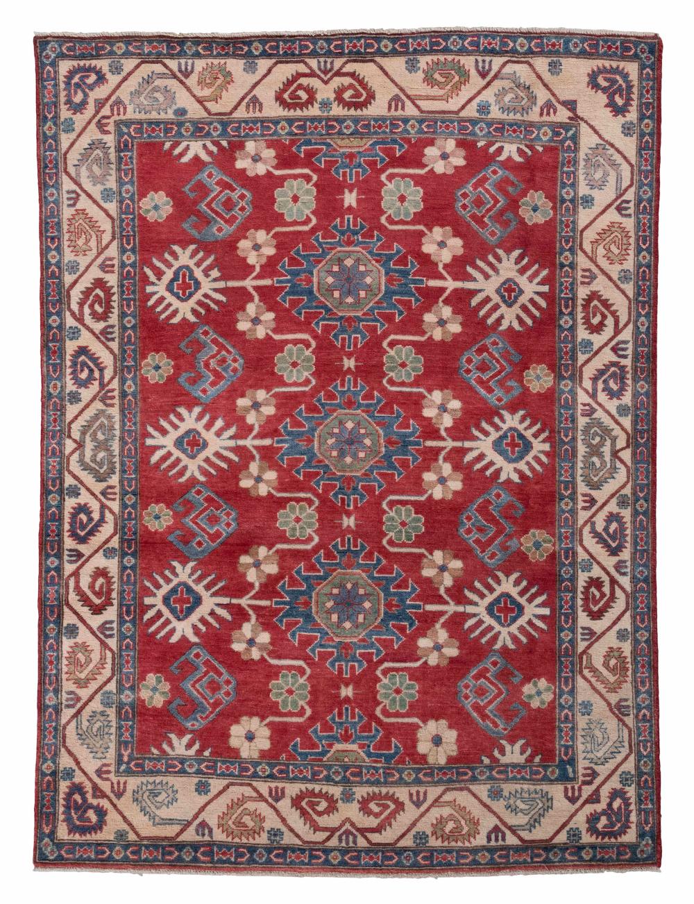 CAUCASIAN DESIGN RUG: 4’11”