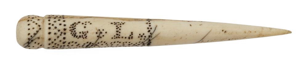 SMALL WHALE IVORY FID WITH DECORATIVE