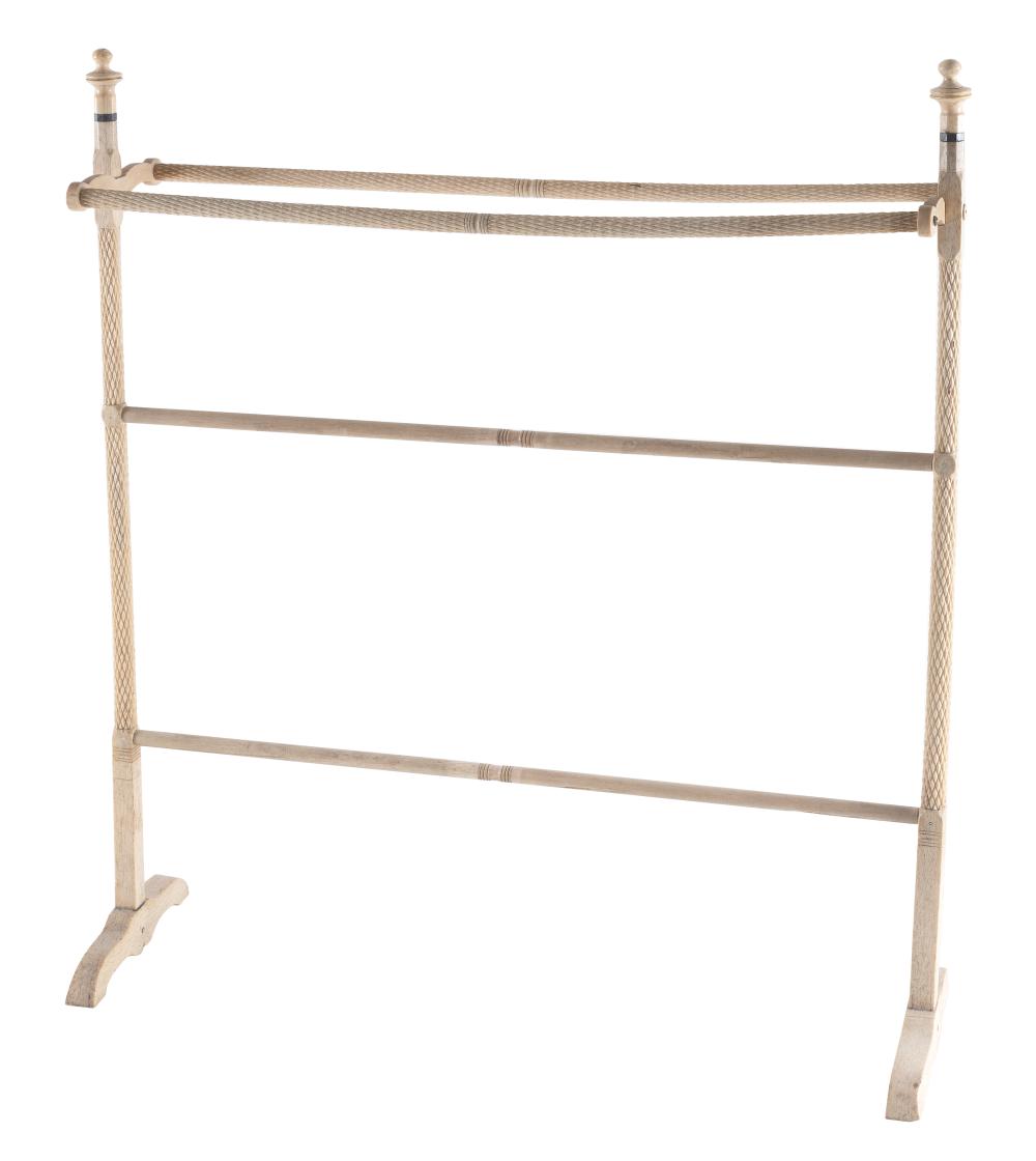 WHALEBONE TOWEL RACK 19TH CENTURY