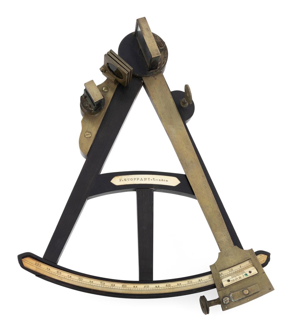 SEXTANT IN DECORATIVE PAINTED CASE