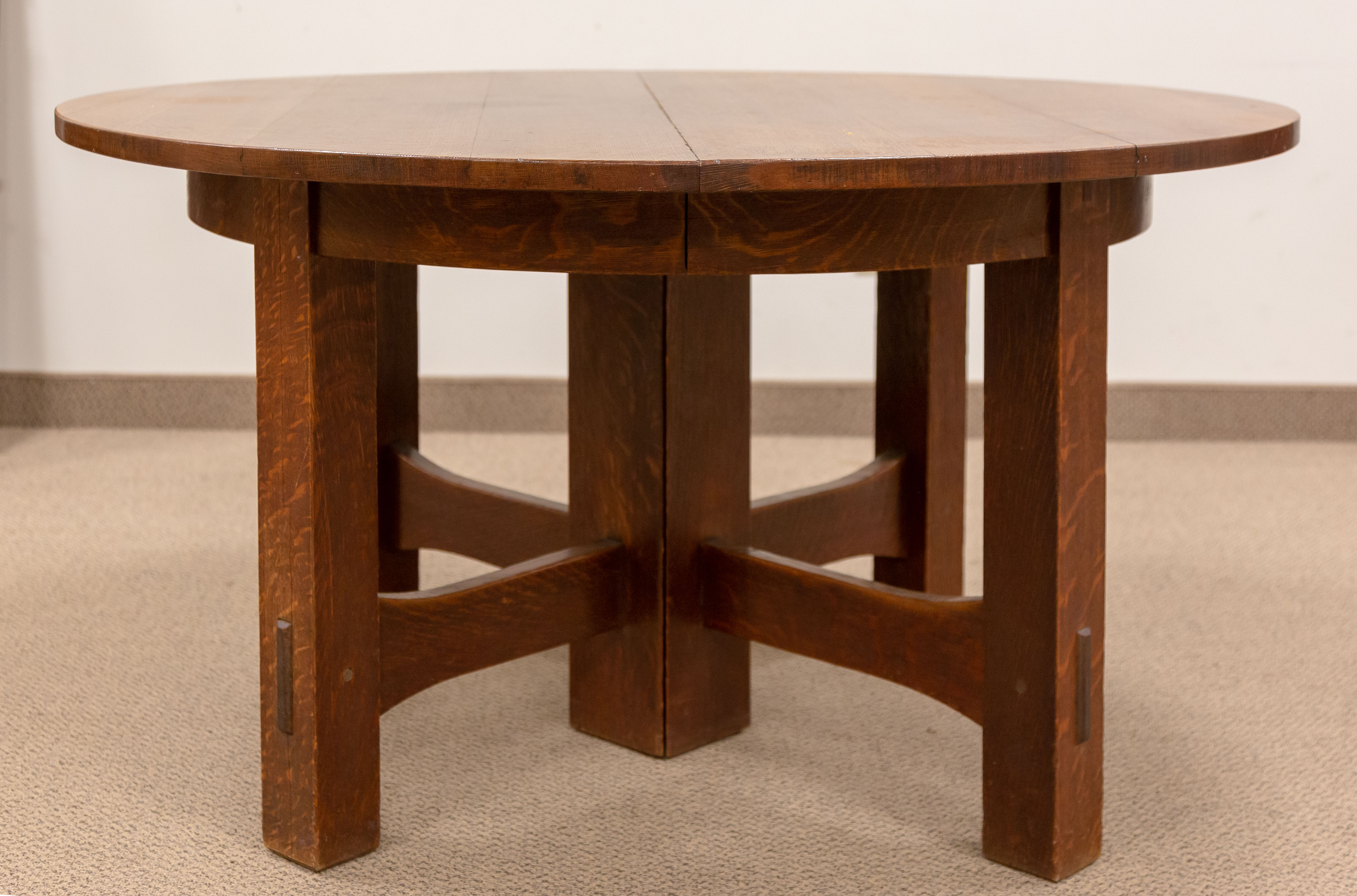 EARLY GUSTAV STICKLEY DINING TABLE