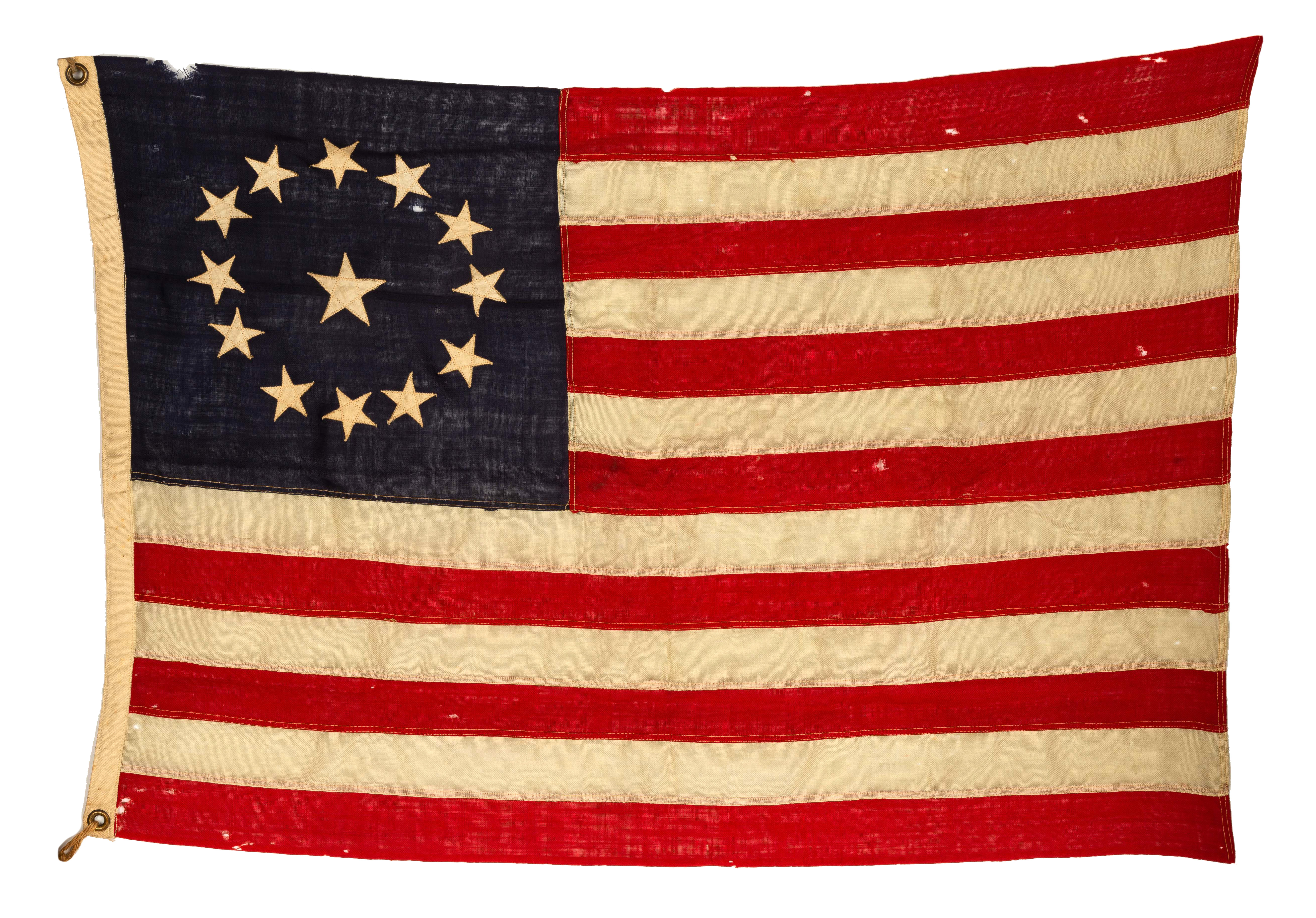 THIRTEEN STAR AMERICAN FLAG From Nasmith