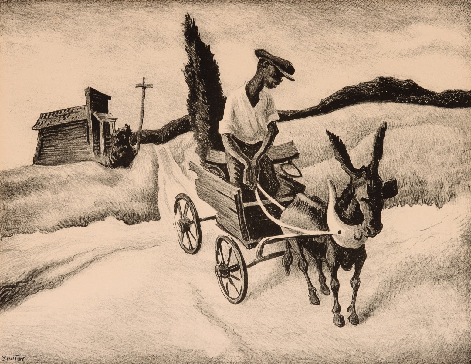 THOMAS HART BENTON (1889-1975) PENCIL