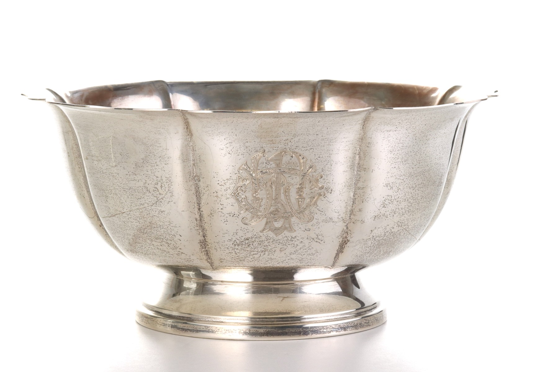 AN EARLY 20TH CENTURY FOOTED STERLING 352b22