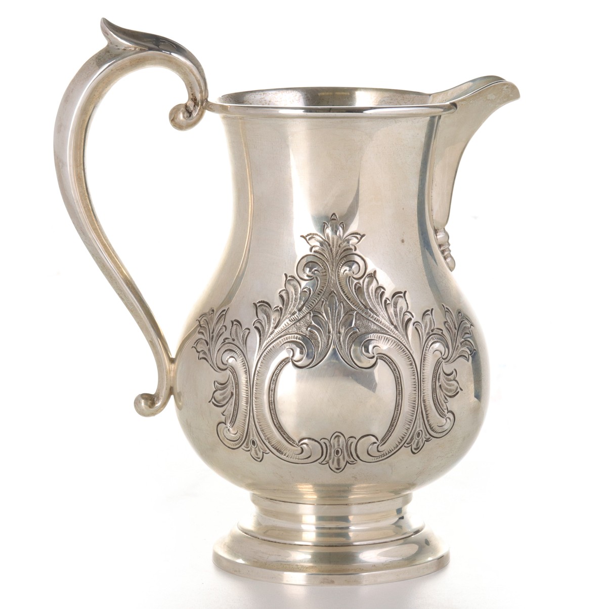 A HUNT SILVER COMPANY HAND CHASED