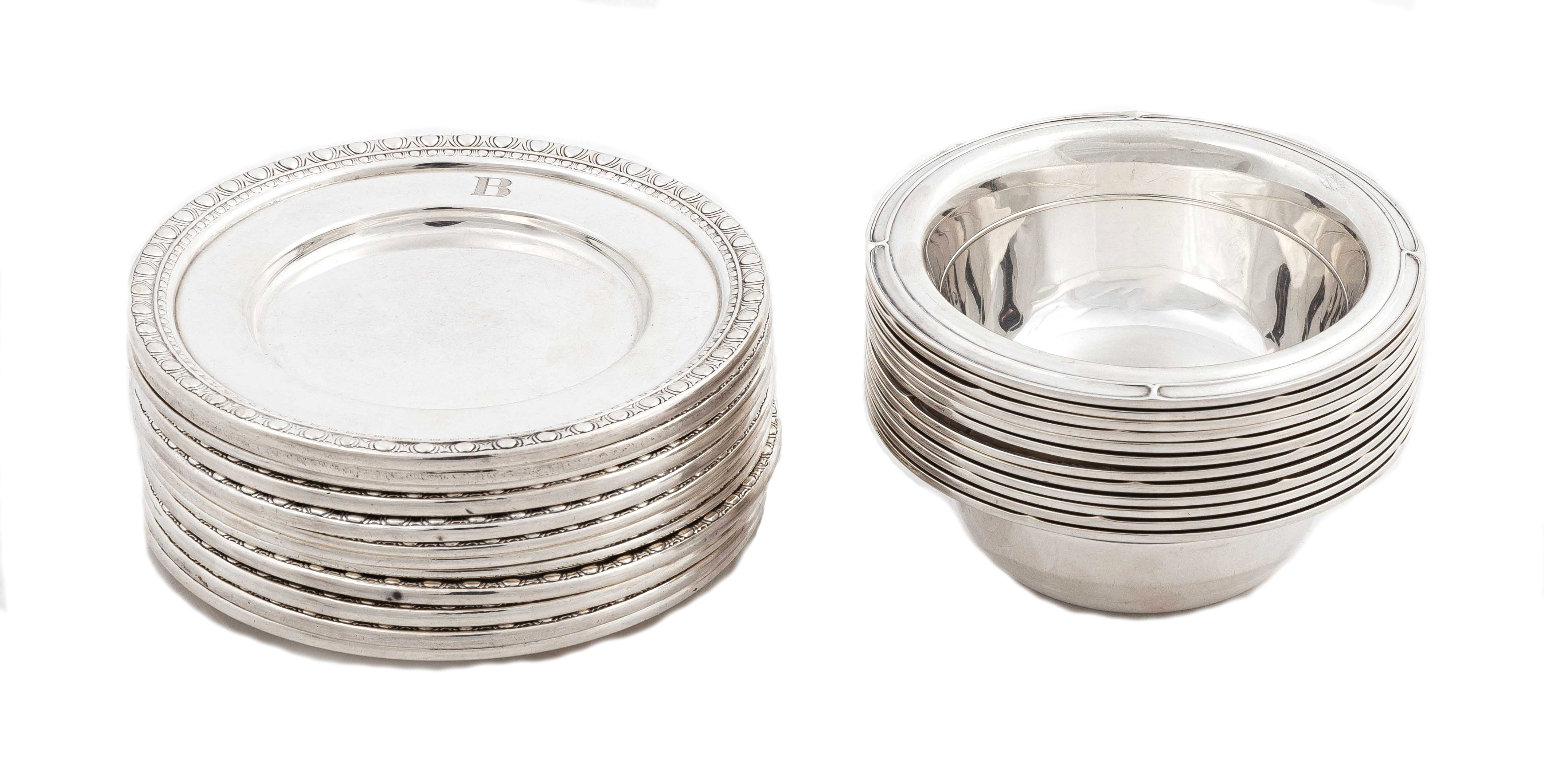 TWENTY FOUR AMERICAN SILVER BOWLS 352b6c