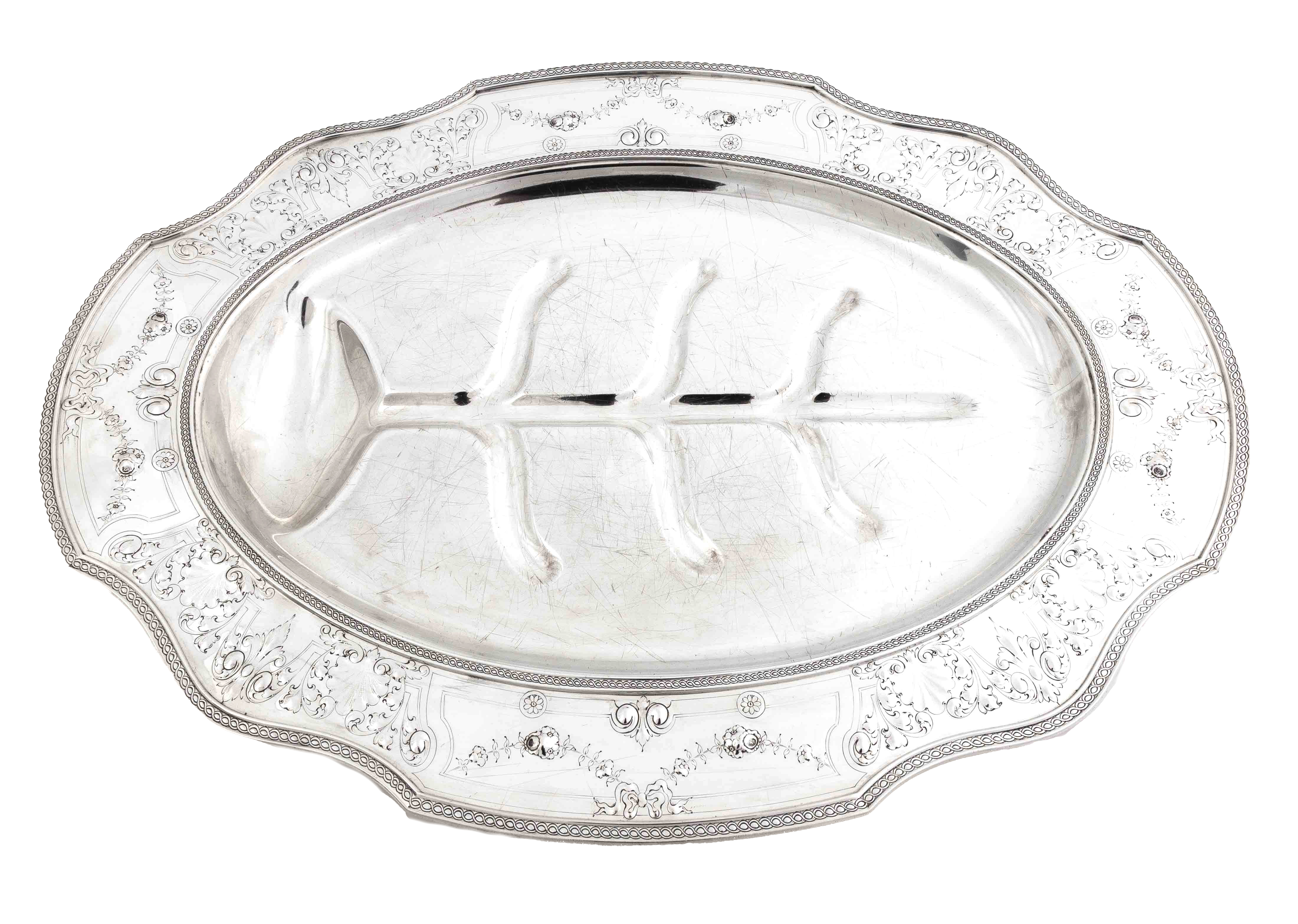 AMERICAN SILVER WELL AND TREE PLATTER 352b74