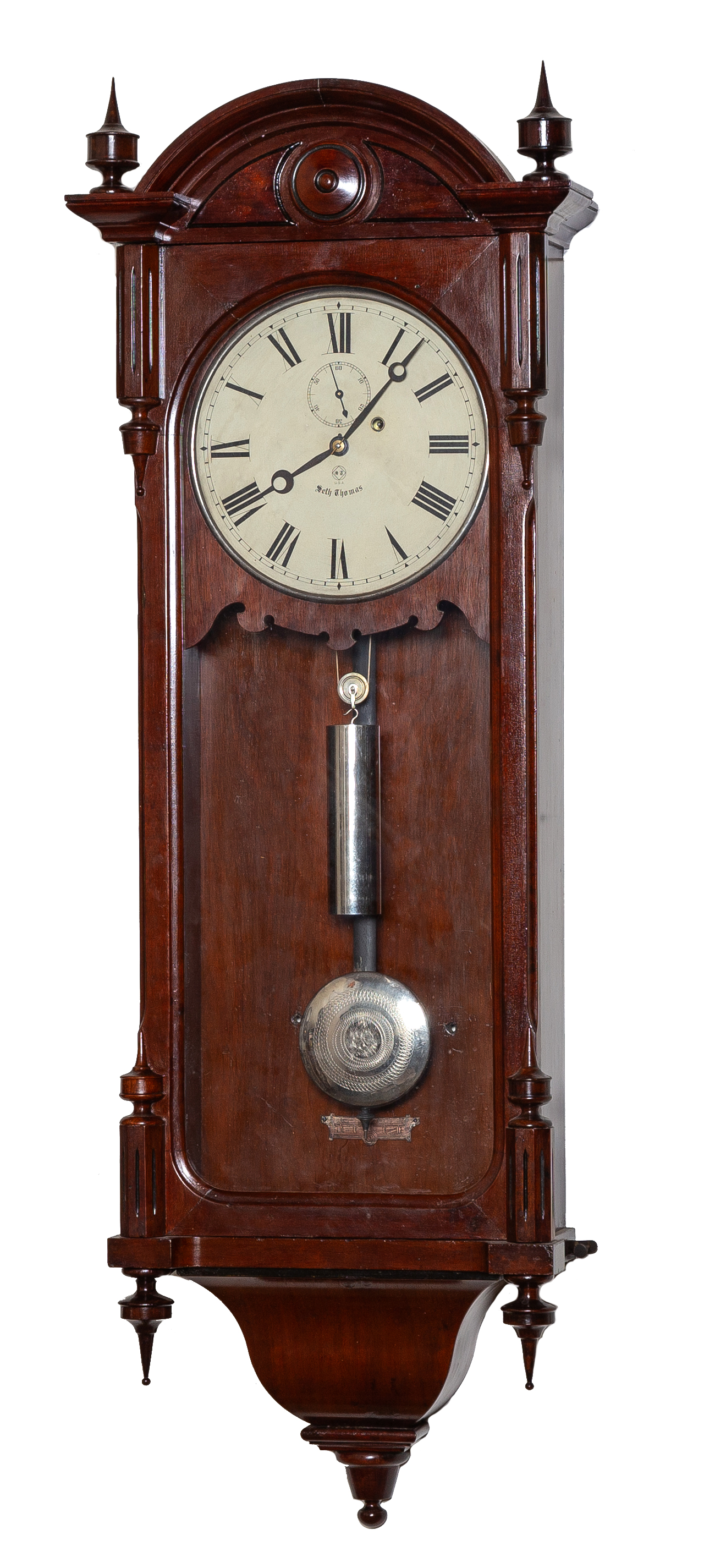 SETH THOMAS NO. 6 REGULATOR Walnut case,