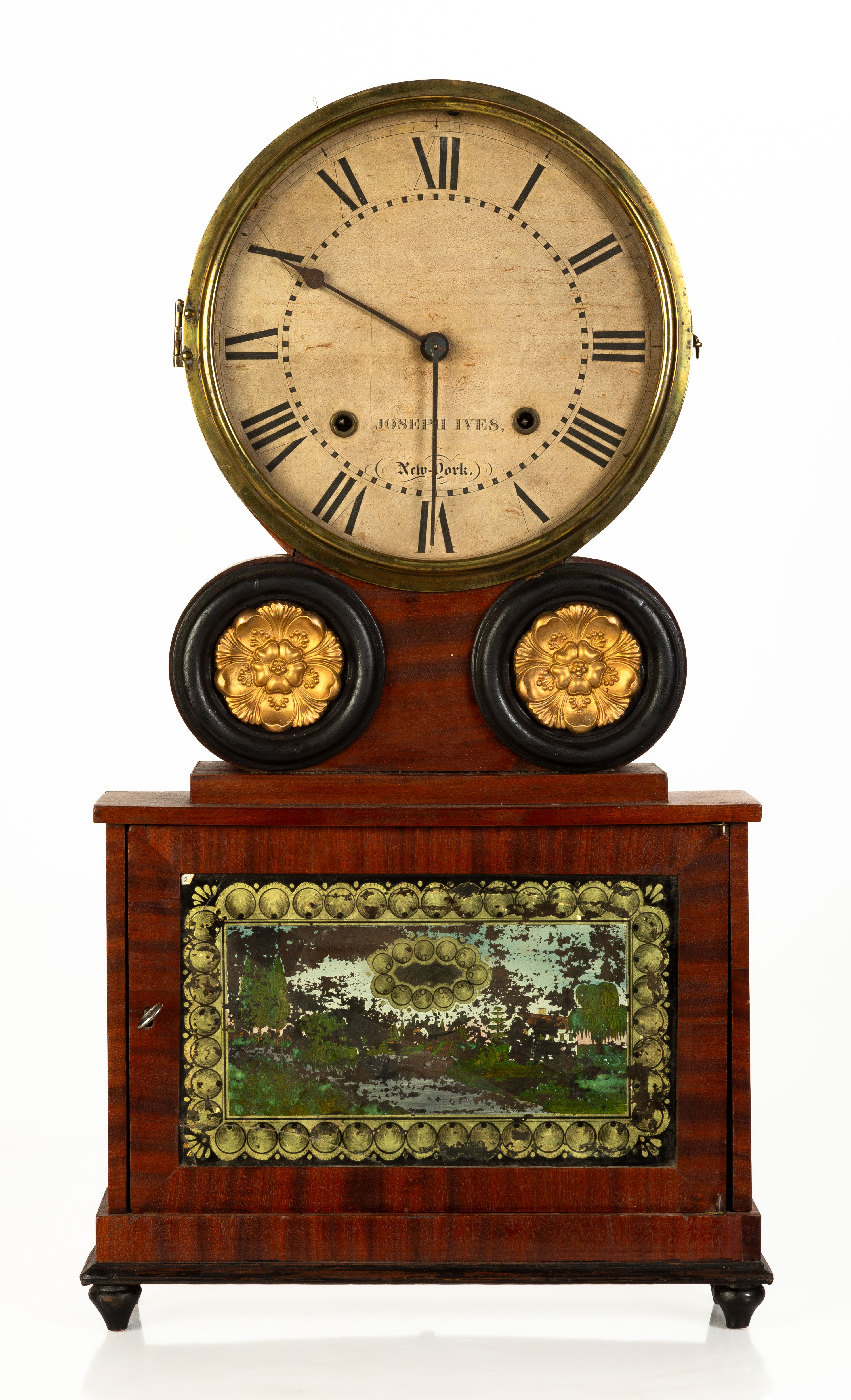 JOSEPH IVES SHELF CLOCK Brooklyn  352c19