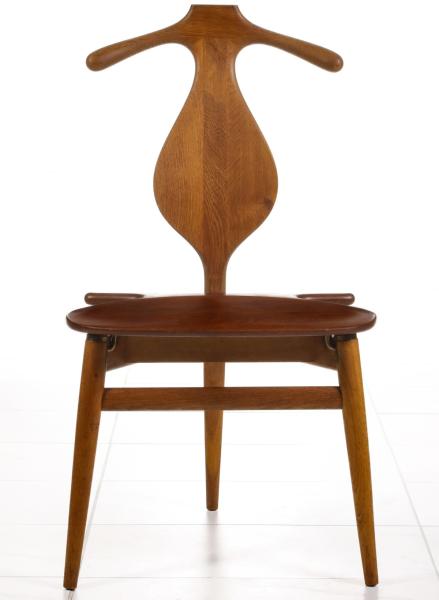 A HANS WEGNER INLAID VALET CHAIR