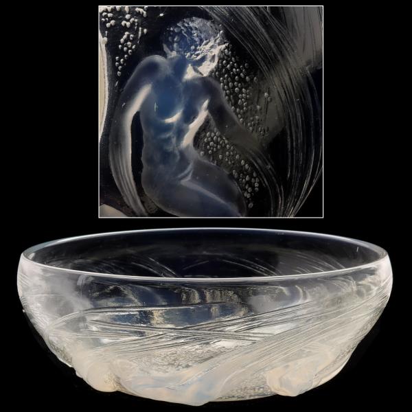 A FRENCH OPALESCENT ART GLASS BOWL 352ca2