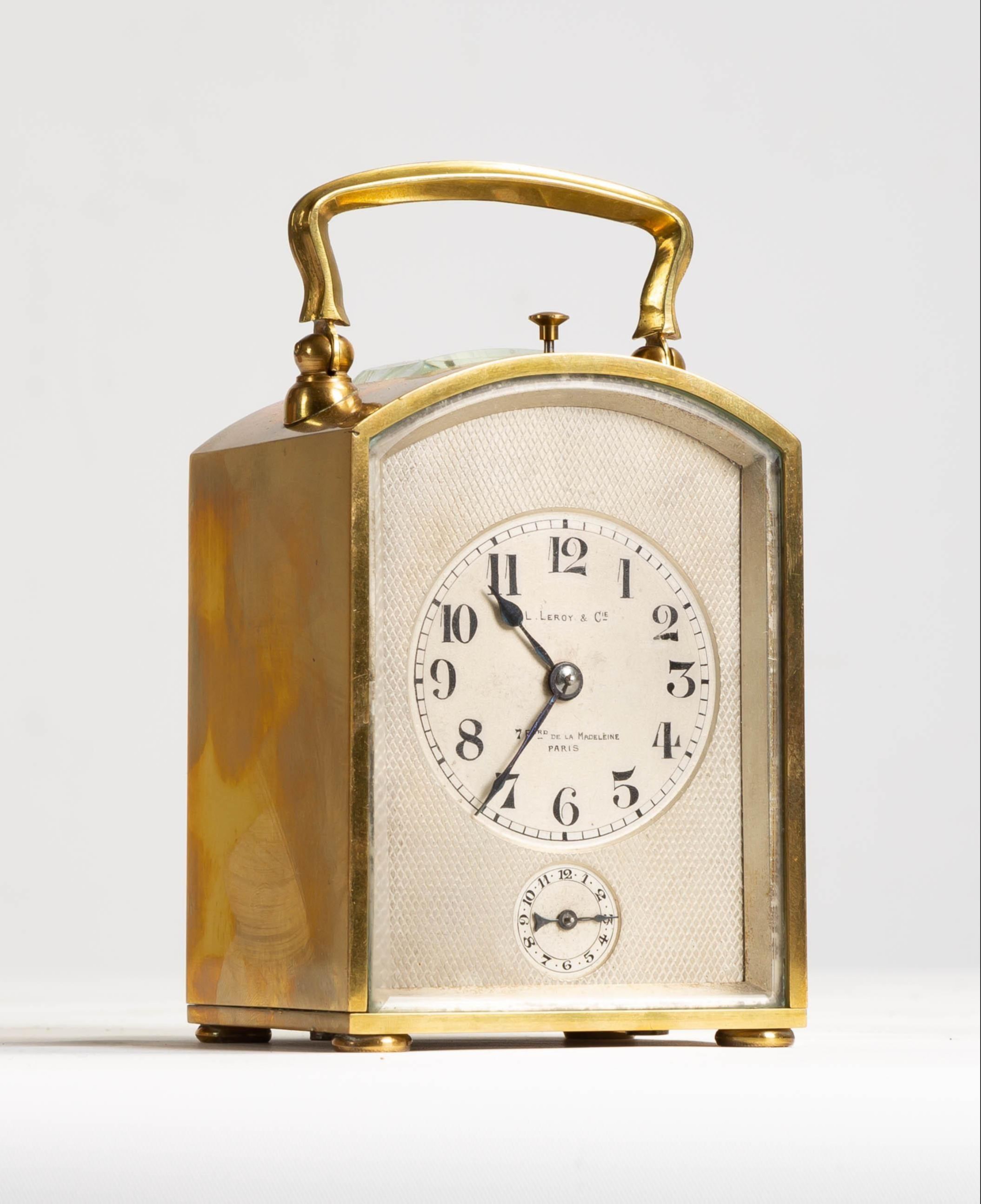 L. LEROY AND CIE, CARRIAGE CLOCK WITH