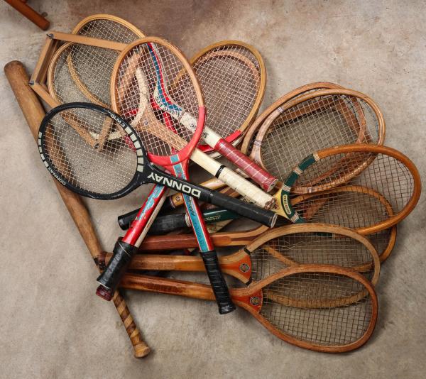 TENNIS RACKETS 1930 - 1960ONSITE AUCTION: