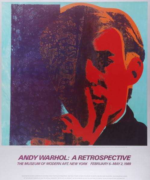 A 1989 POSTER FOR ANDY WARHOL EXHIBITION